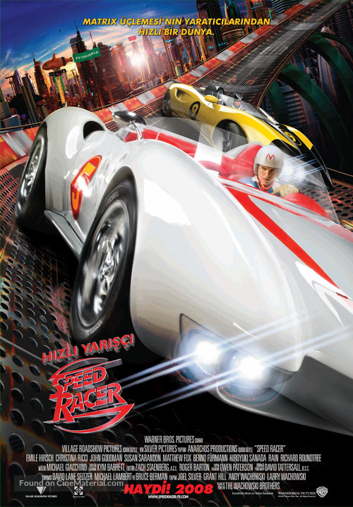 Speed Racer - Turkish Movie Poster