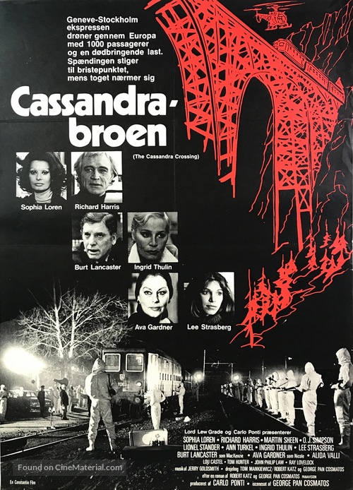 The Cassandra Crossing - Danish Movie Poster