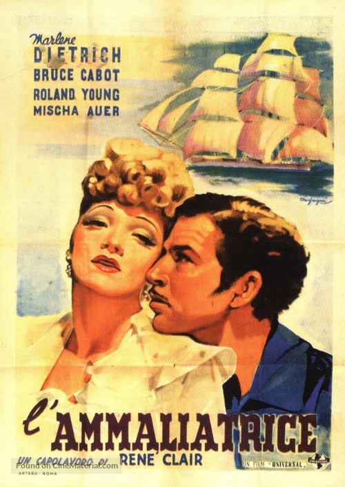 The Flame of New Orleans - Italian Movie Poster