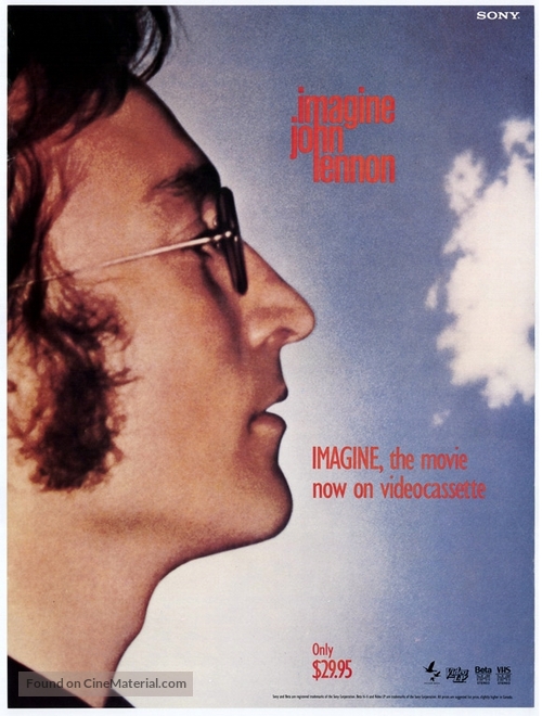 Imagine: John Lennon - VHS movie cover