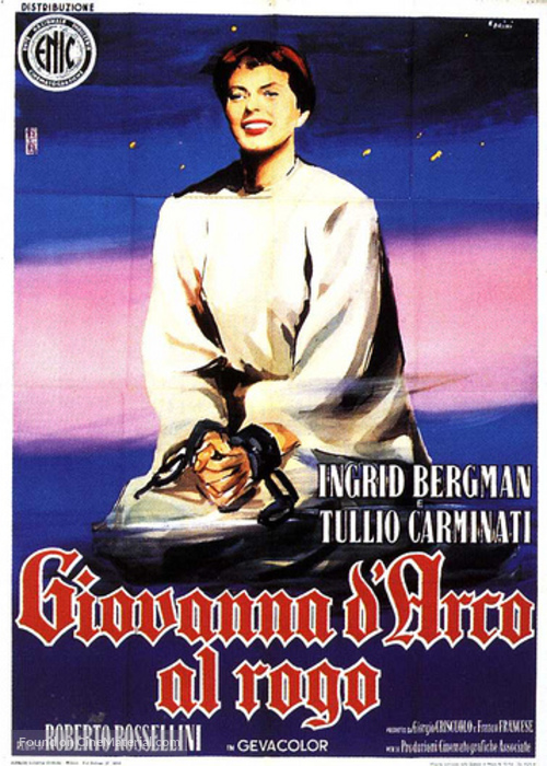 Giovanna d&#039;Arco al rogo - Italian Movie Poster