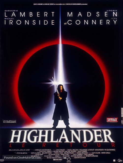 Highlander II: The Quickening - French Movie Poster