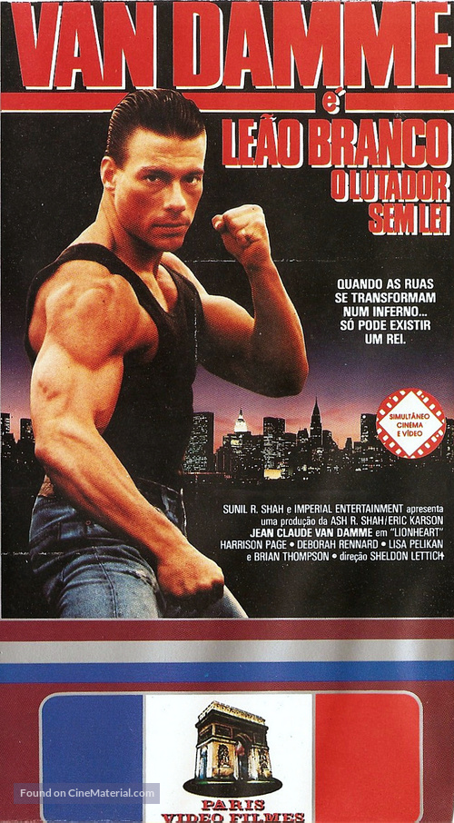 Lionheart - Brazilian VHS movie cover