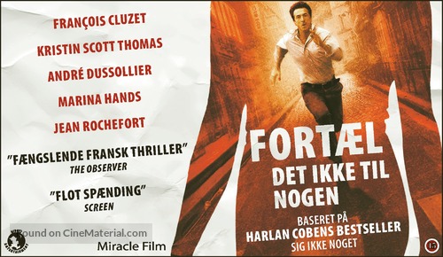 Ne le dis &agrave; personne - Danish Movie Poster