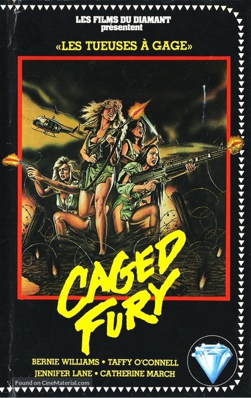 Caged Fury - French VHS movie cover