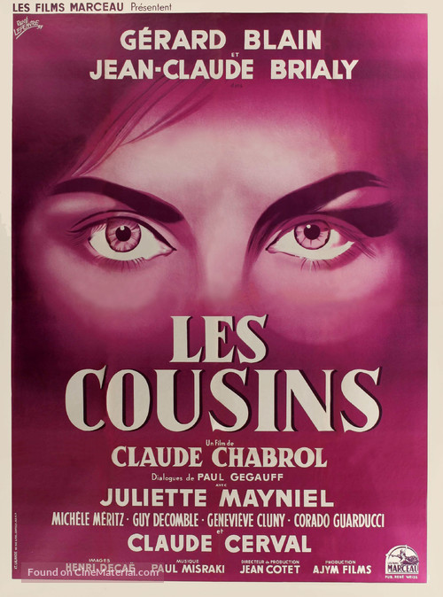 Les cousins - French Movie Poster