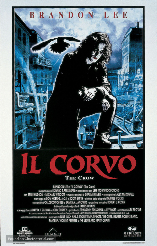 The Crow - Italian Theatrical movie poster