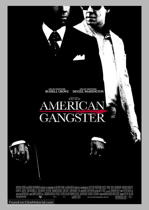 American Gangster - German Movie Poster