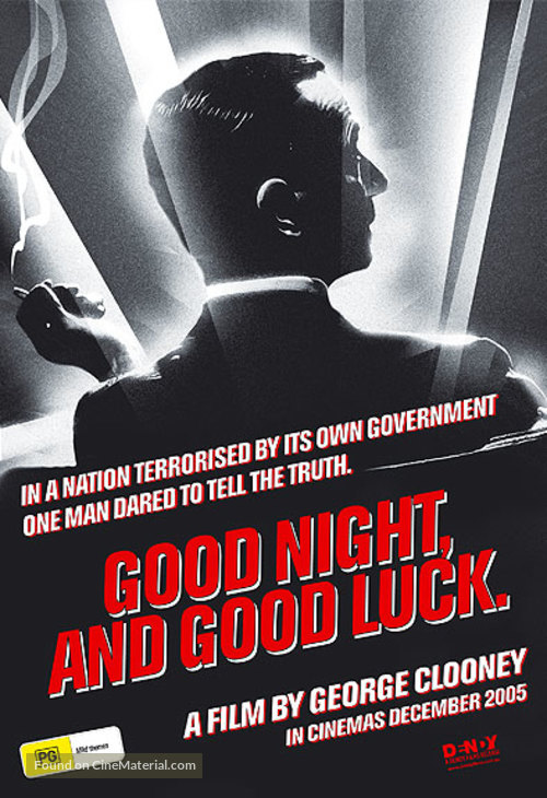 Good Night, and Good Luck. - Australian Movie Poster
