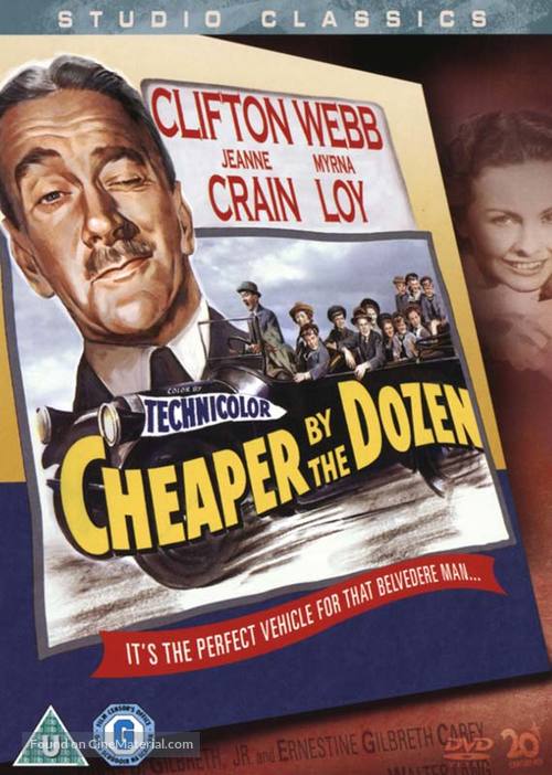 Cheaper by the Dozen - British Movie Cover