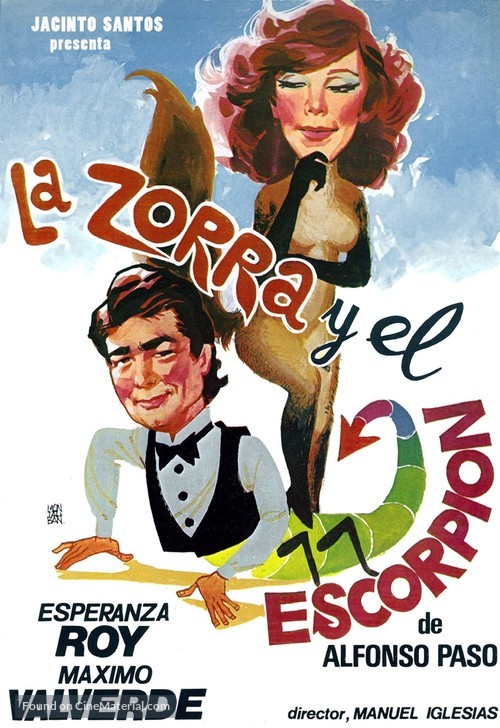 La zorra y el escorpi&oacute;n - Spanish Movie Poster