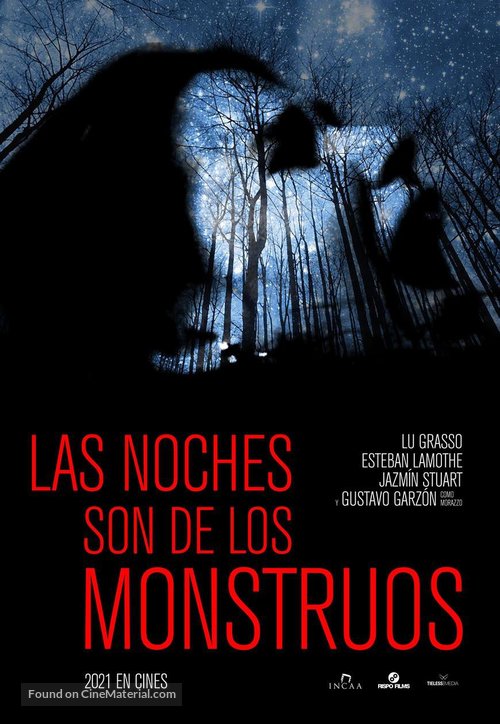 Las noches son de los monstruos - Argentinian Movie Poster