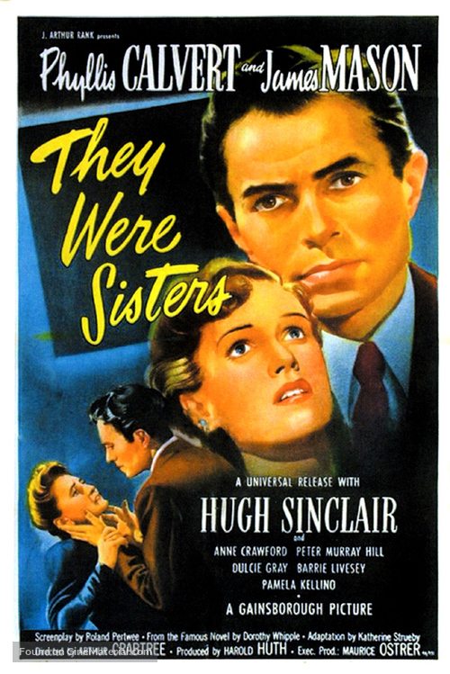 They Were Sisters - British Movie Poster