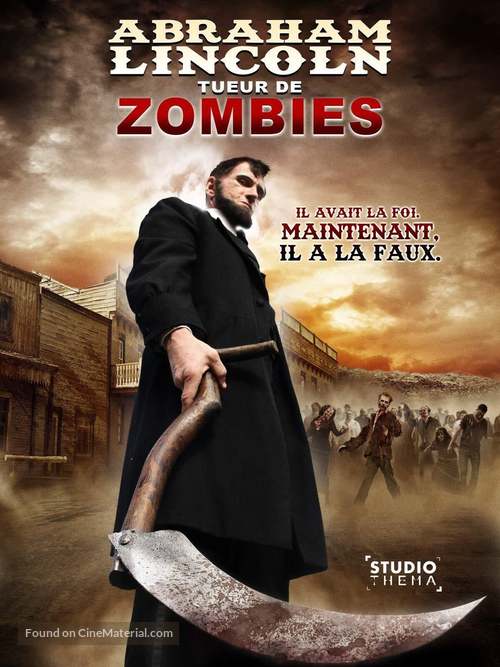 Abraham Lincoln vs. Zombies - French DVD movie cover