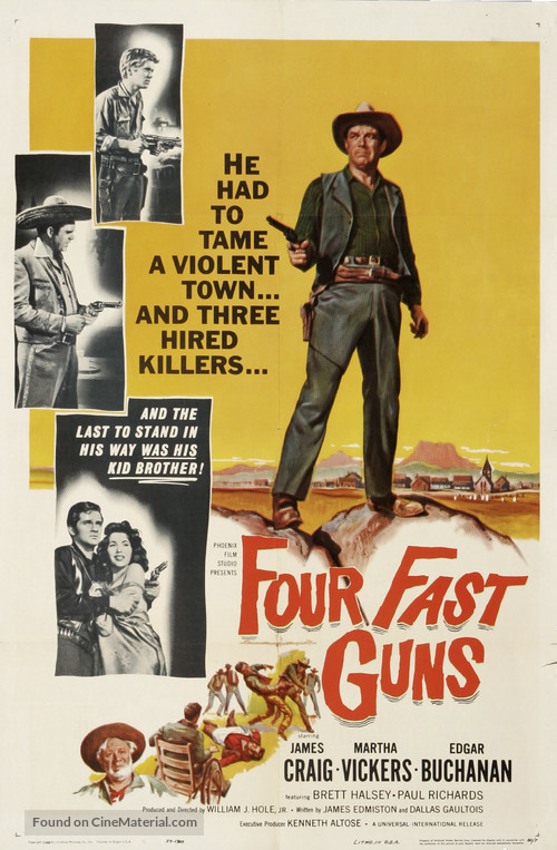Four Fast Guns - Movie Poster