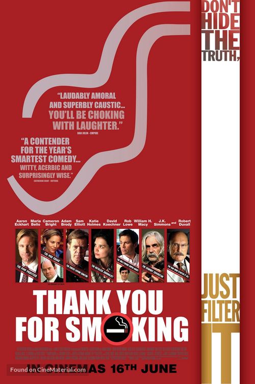 Thank You For Smoking - poster