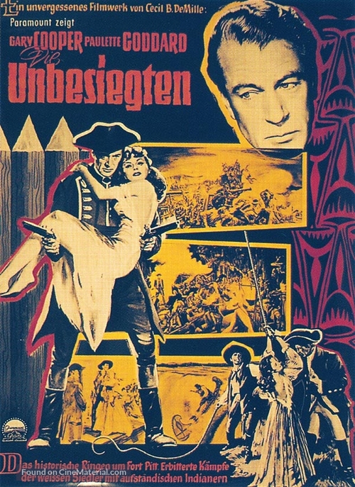 Unconquered - German Movie Poster