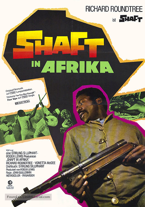 Shaft in Africa - German Movie Poster