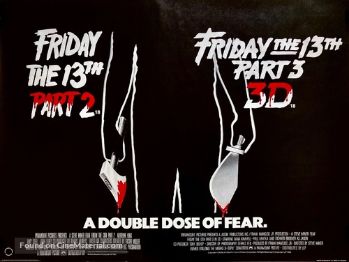 Friday the 13th Part 2 - British Combo movie poster