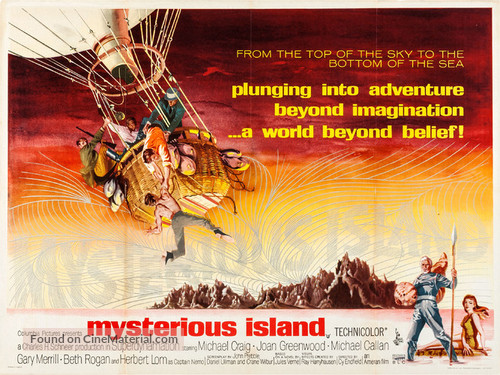 Mysterious Island - British Movie Poster