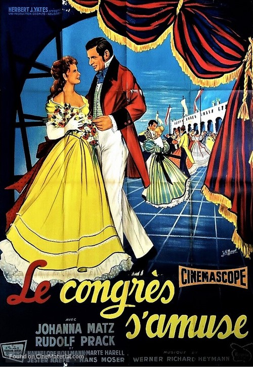 Der Kongre&szlig; tanzt - French Movie Poster