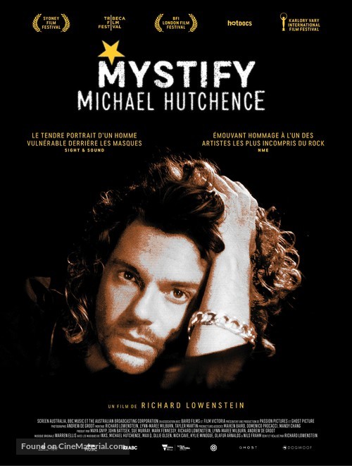 Mystify: Michael Hutchence - French Movie Poster