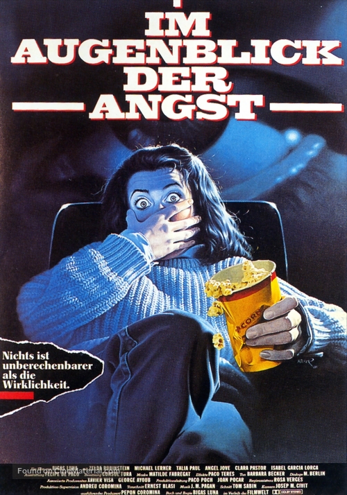 Angustia - German Movie Poster