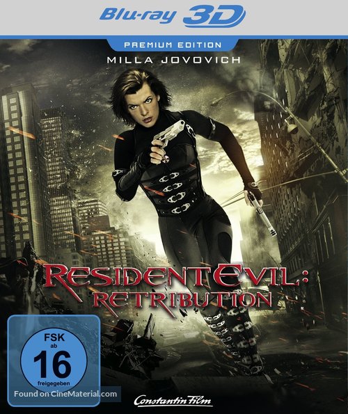 Resident Evil: Retribution - German Blu-Ray movie cover