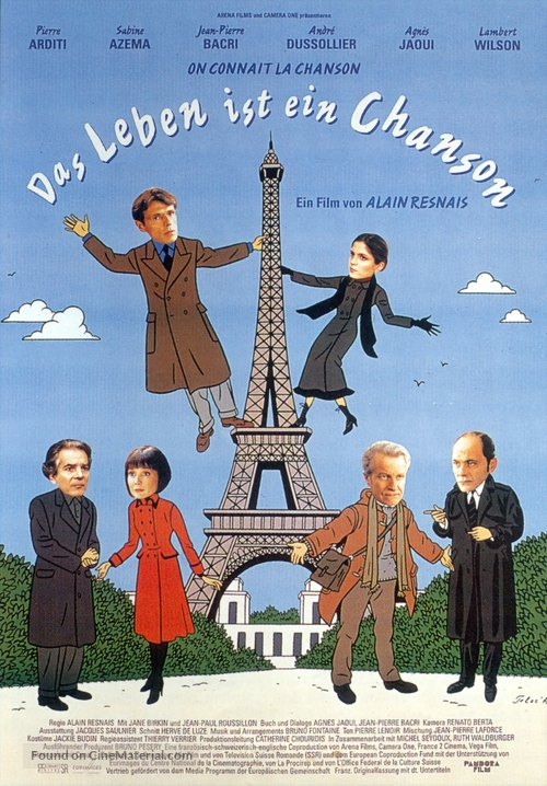 On conna&icirc;t la chanson - German Movie Poster