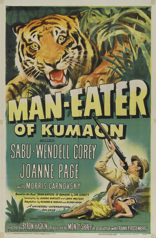 Man-Eater of Kumaon - Theatrical movie poster