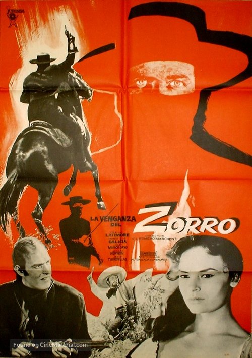 La venganza del Zorro - Spanish Movie Poster