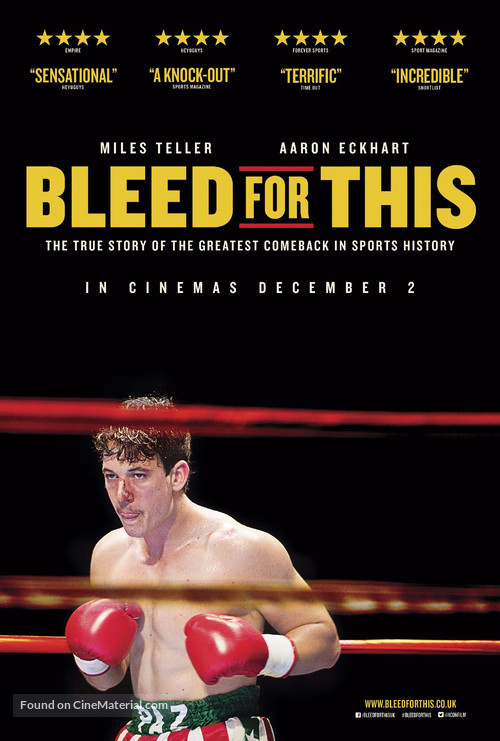 Bleed for This - British Movie Poster