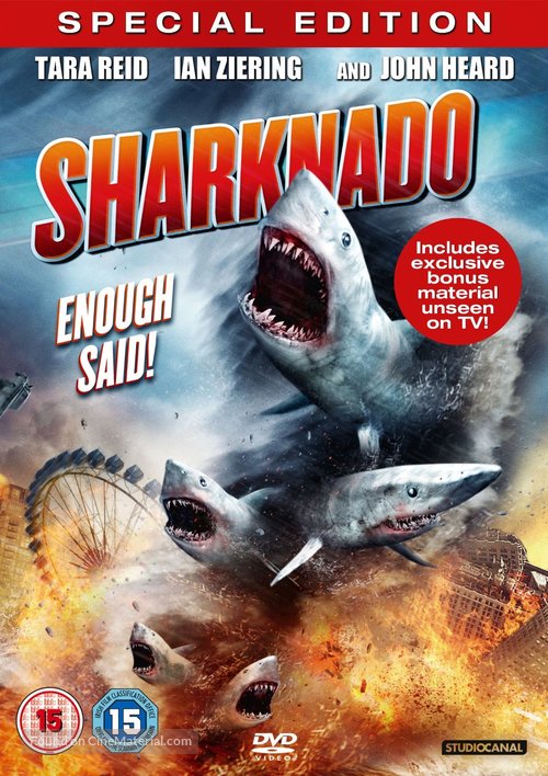 Sharknado - British DVD movie cover
