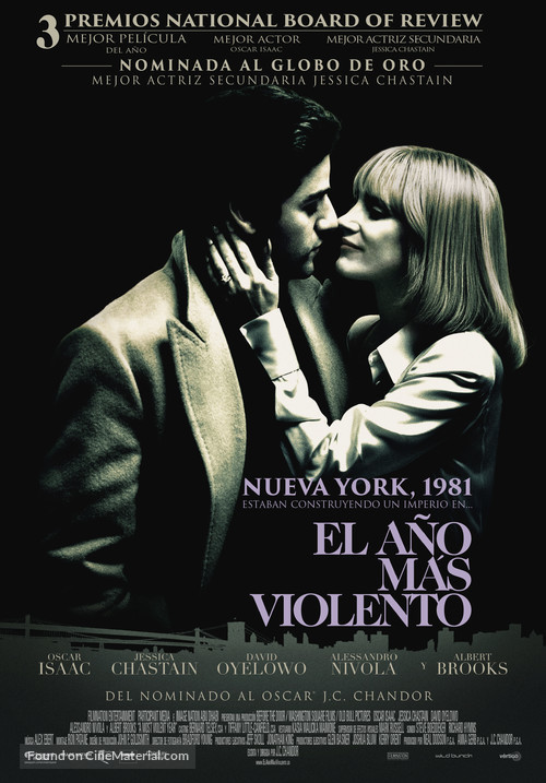 A Most Violent Year - Spanish Movie Poster