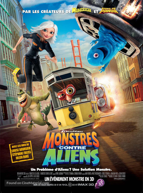 Monsters vs. Aliens - French Movie Poster