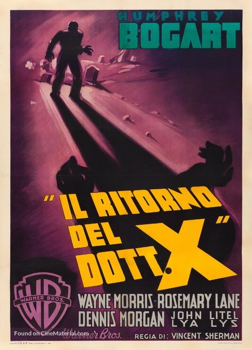 The Return of Doctor X - Italian Movie Poster