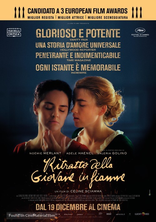 Portrait de la jeune fille en feu - Italian Movie Poster