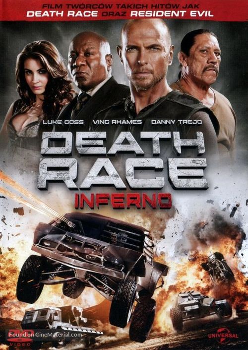 Death Race: Inferno - Polish DVD movie cover