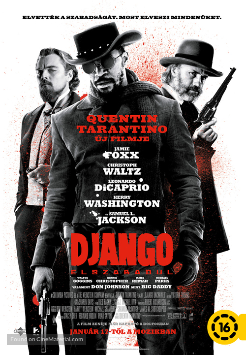 Django Unchained - Hungarian Movie Poster