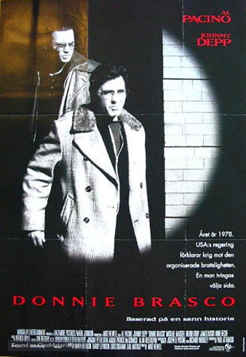 Donnie Brasco - Swedish Movie Poster