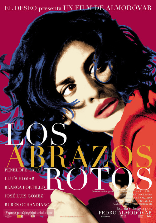 Los abrazos rotos - Spanish Movie Poster