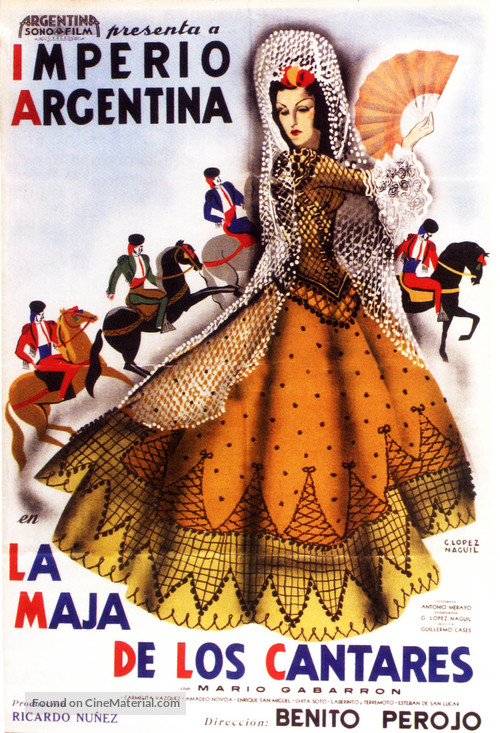 La maja de los cantares - Argentinian Movie Poster