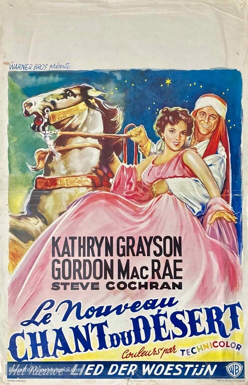 The Desert Song - Belgian Movie Poster