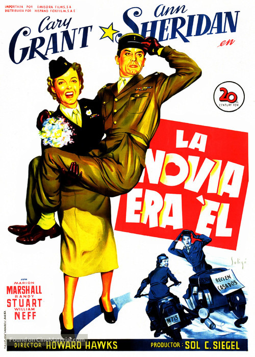 I Was a Male War Bride - Spanish Movie Poster