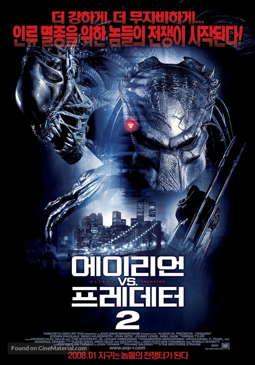 AVPR: Aliens vs Predator - Requiem - South Korean Movie Poster
