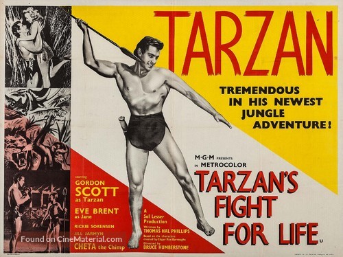 Tarzan&#039;s Fight for Life - British Movie Poster