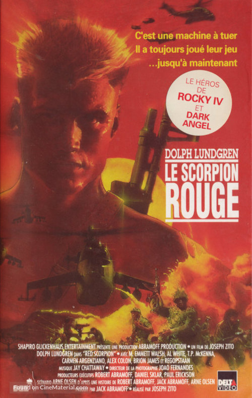 Red Scorpion - French VHS movie cover