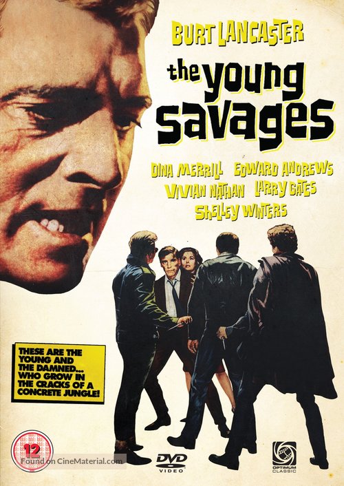 The Young Savages - British DVD movie cover