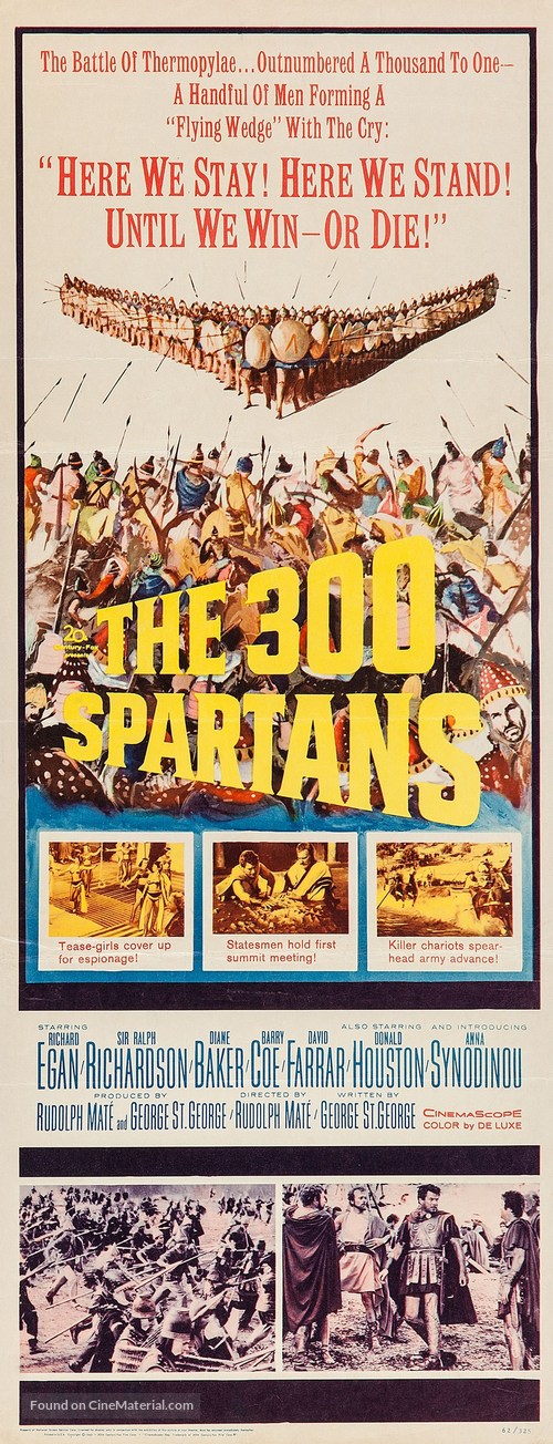 The 300 Spartans - Movie Poster