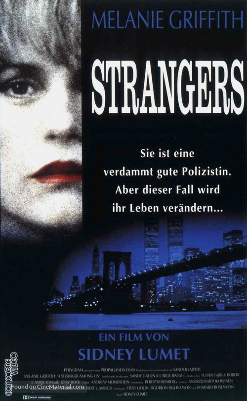 A Stranger Among Us - German VHS movie cover